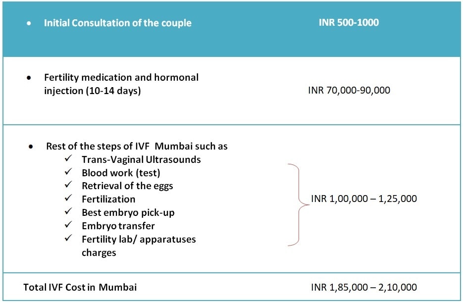 Infertility Treatment Cost in Mumbai