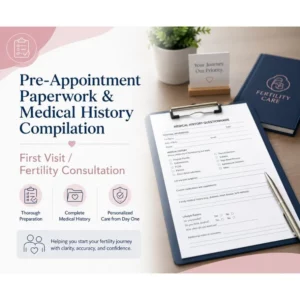 Pre-Appointment Paper Work & Medical History Compilation
