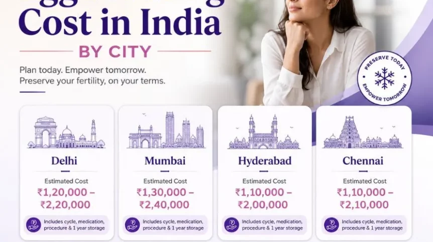 Egg Freezing Cost In India By City