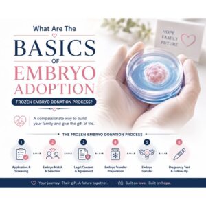 What are the basics of embryo adoption frozen embryo donation process?